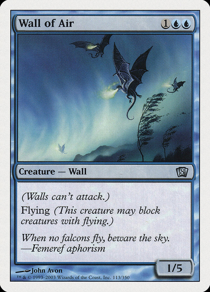 Wall of Air [Eighth Edition] | Local Legends