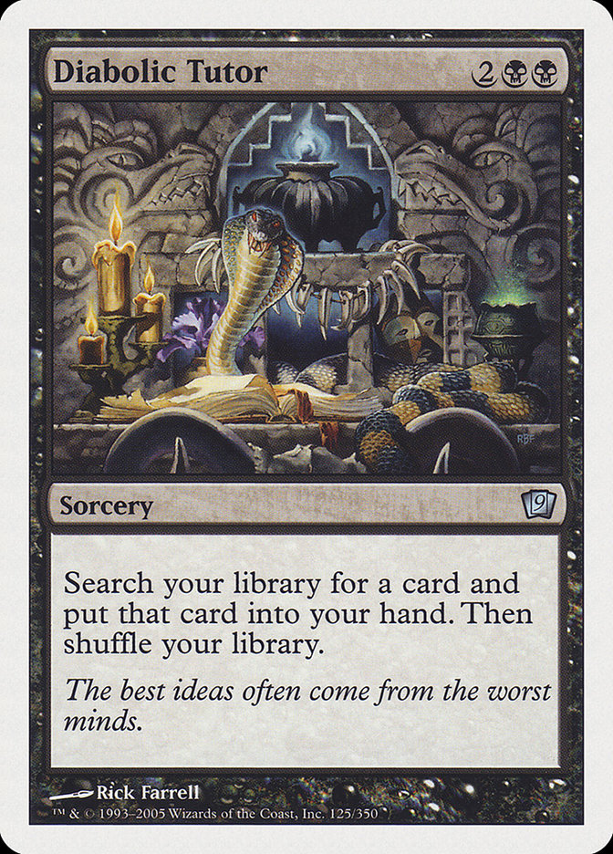 Diabolic Tutor [Ninth Edition] | Local Legends