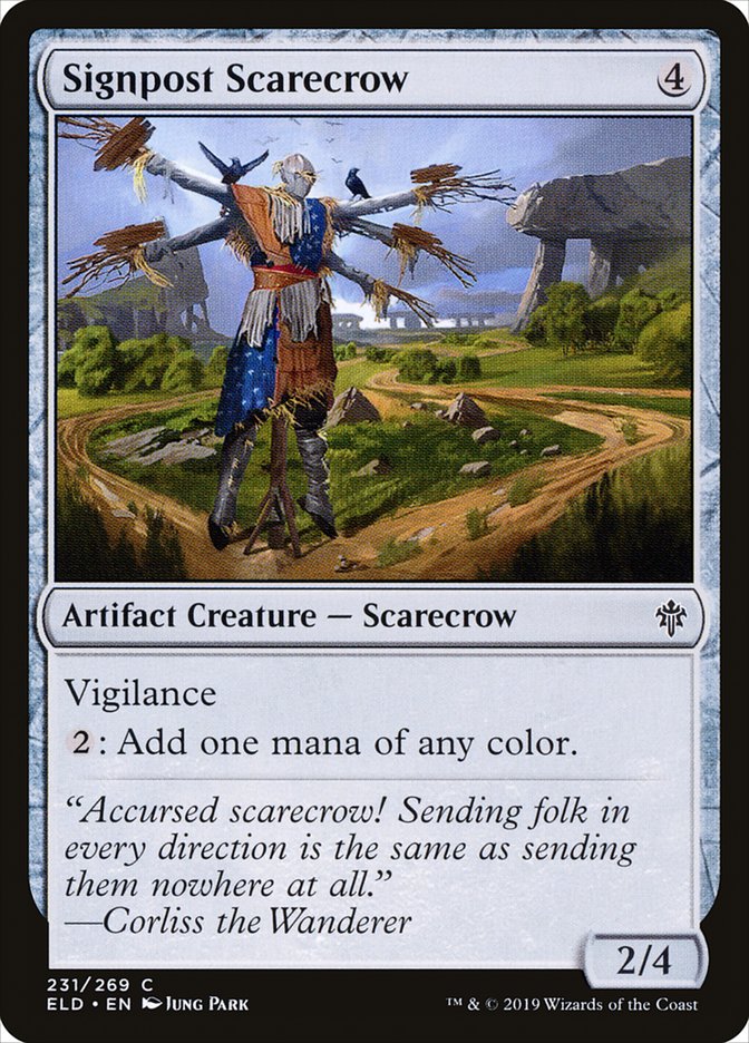 Signpost Scarecrow [Throne of Eldraine] | Golgari Games