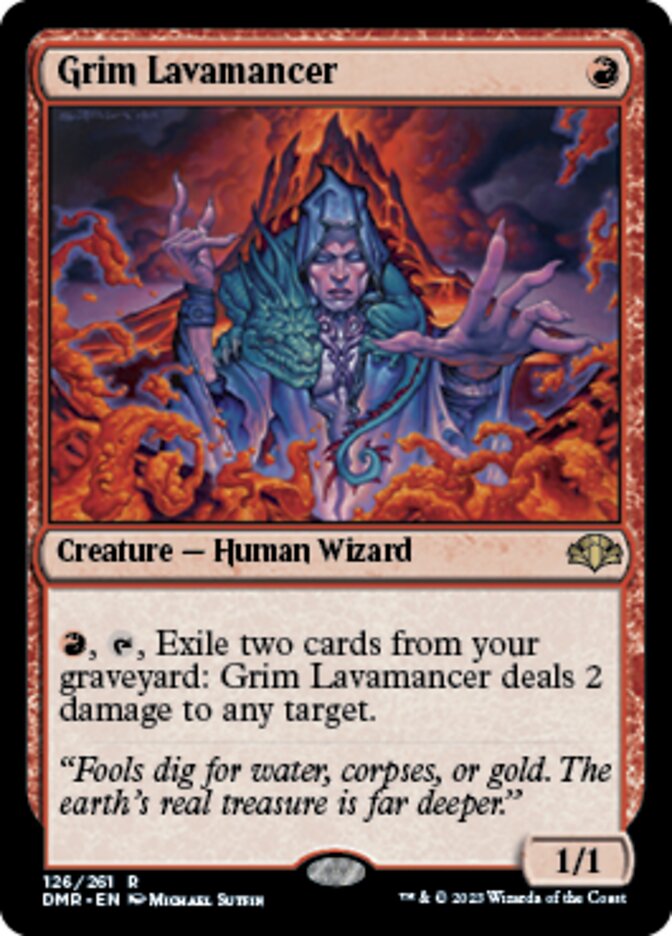 Grim Lavamancer [Dominaria Remastered] | Local Legends