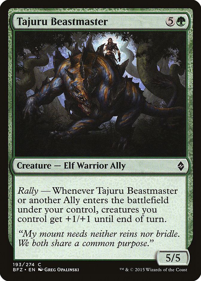 Tajuru Beastmaster [Battle for Zendikar] | Local Legends