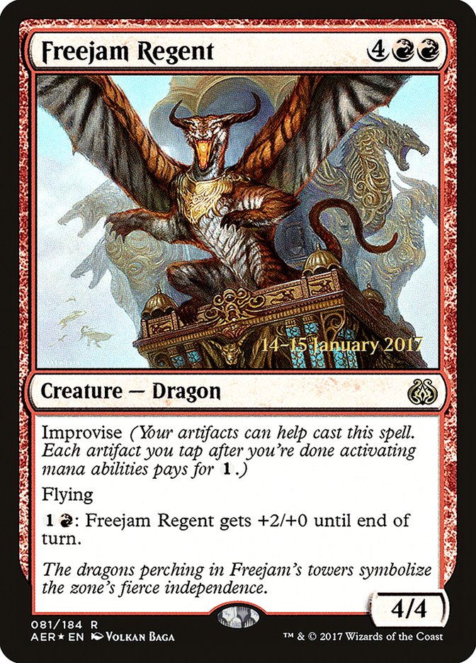 Freejam Regent [Aether Revolt Prerelease Promos] | Golgari Games