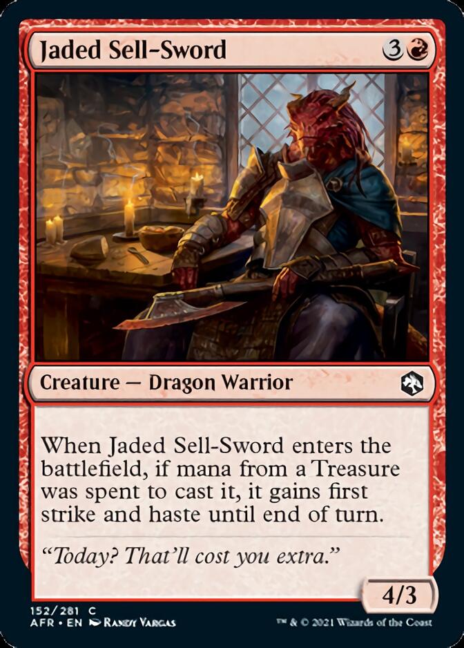 Jaded Sell-Sword [Dungeons & Dragons: Adventures in the Forgotten Realms] | Golgari Games