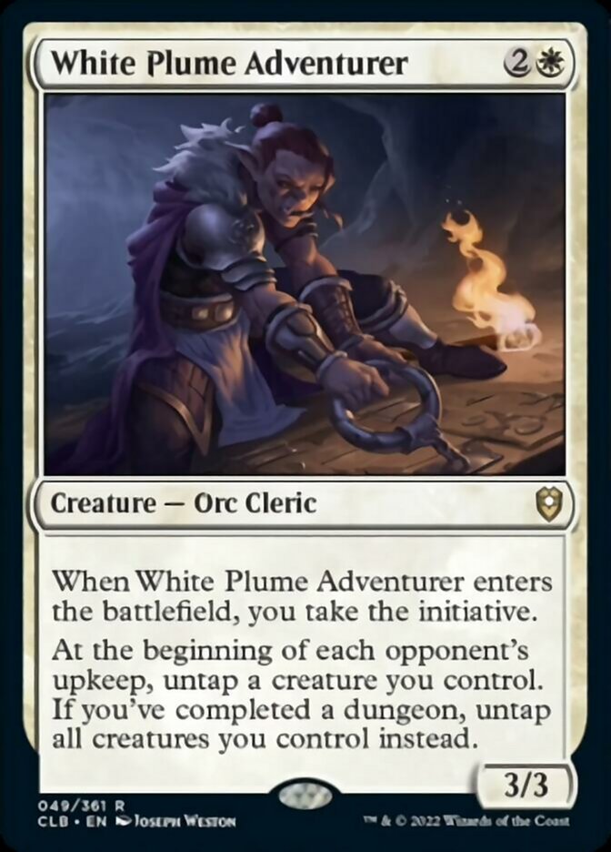 White Plume Adventurer [Commander Legends: Battle for Baldur's Gate] | Golgari Games