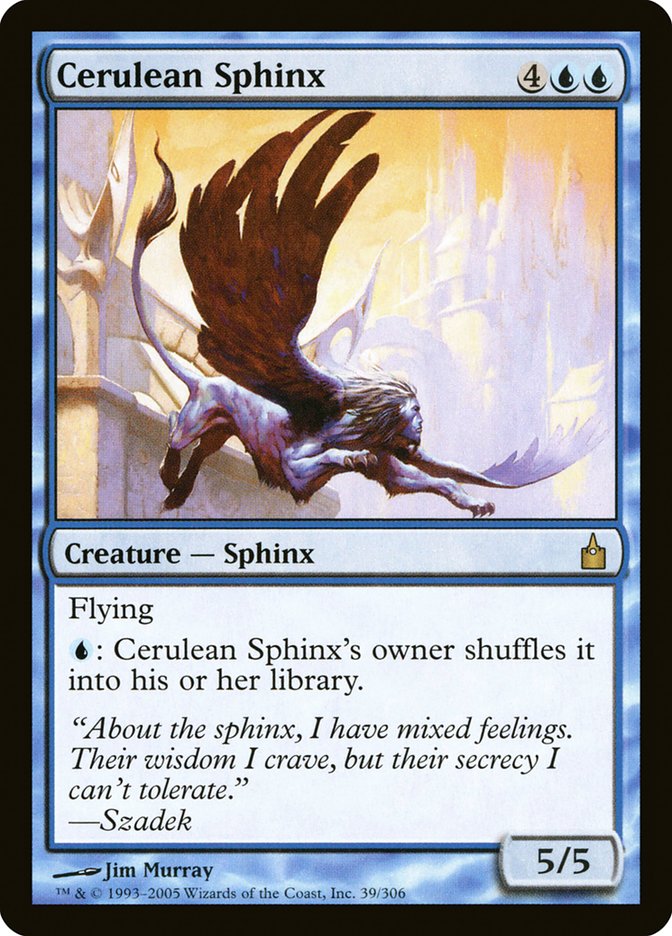 Cerulean Sphinx [Ravnica: City of Guilds] | Local Legends
