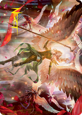 Sigarda's Summons Art Card (Gold-Stamped Signature) [Innistrad: Crimson Vow Art Series] | Local Legends