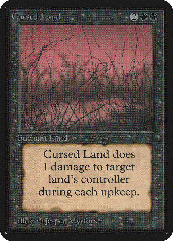 Cursed Land [Alpha Edition] | Golgari Games