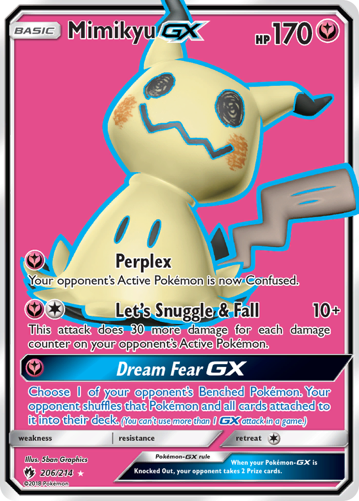 Mimikyu GX (206/214) [Sun & Moon: Lost Thunder] | Golgari Games