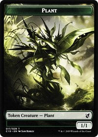 Plant // Snake Double-sided Token [Commander 2019 Tokens] | Golgari Games