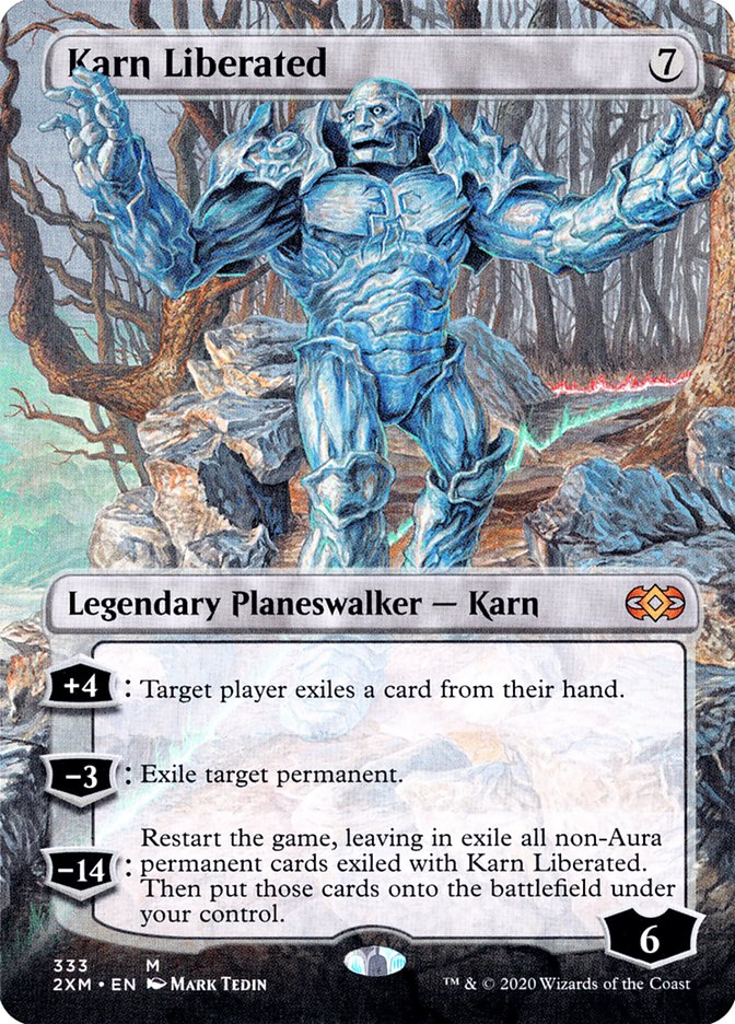 Karn Liberated (Toppers) [Double Masters] | Golgari Games