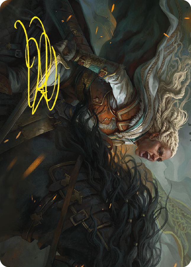 Eowyn, Fearless Knight Art Card (Gold-Stamped Signature) [The Lord of the Rings: Tales of Middle-earth Art Series] | Local Legends