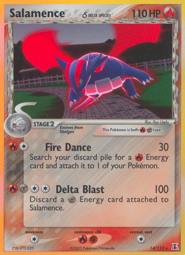 Salamence (14/113) (Delta Species) [EX: Delta Species] | Golgari Games