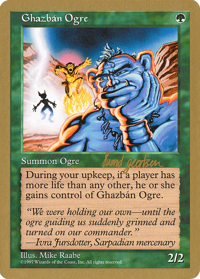 Ghazban Ogre (Svend Geertsen) [World Championship Decks 1997] | Golgari Games