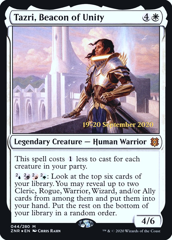 Tazri, Beacon of Unity [Zendikar Rising Prerelease Promos] | Local Legends