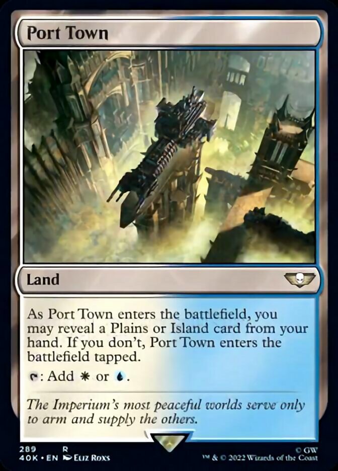 Port Town (Surge Foil) [Universes Beyond: Warhammer 40,000] | Local Legends