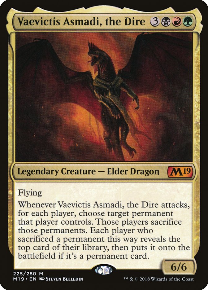 Vaevictis Asmadi, the Dire [Core Set 2019] | Golgari Games