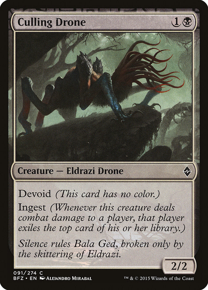 Culling Drone [Battle for Zendikar] | Golgari Games