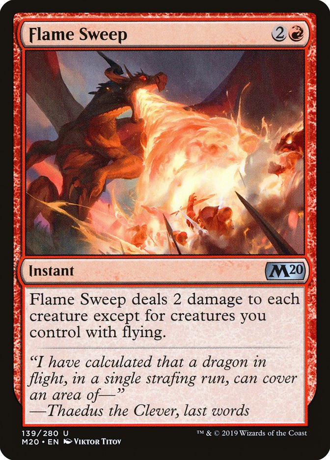Flame Sweep [Core Set 2020] | Local Legends