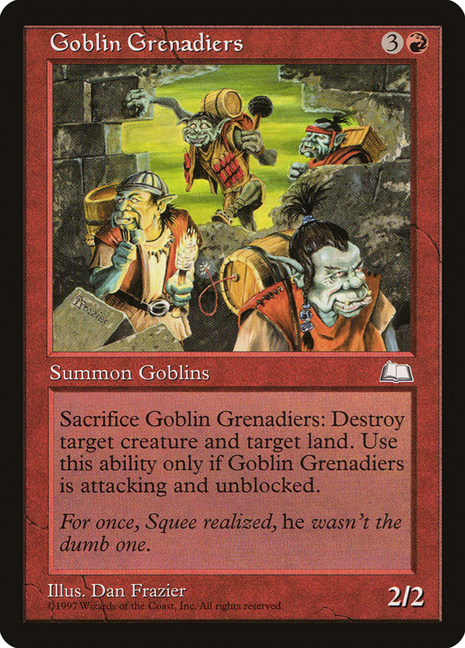 Goblin Grenadiers [Weatherlight] | Local Legends