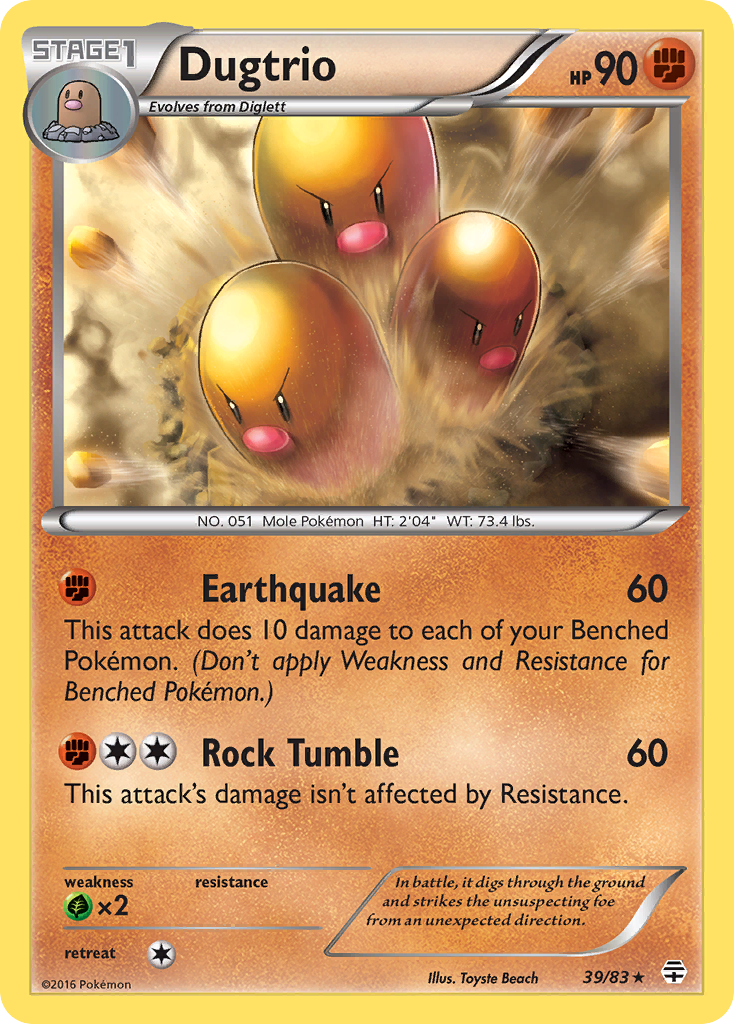 Dugtrio (39/83) [XY: Generations] | Golgari Games