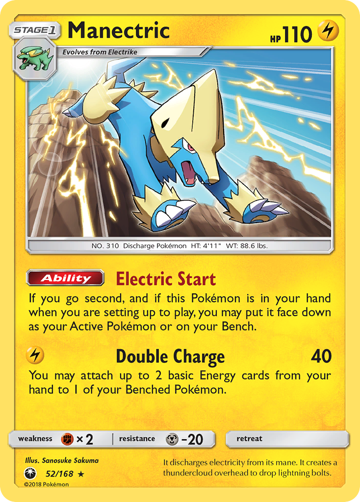 Manectric (52/168) [Sun & Moon: Celestial Storm] | Golgari Games