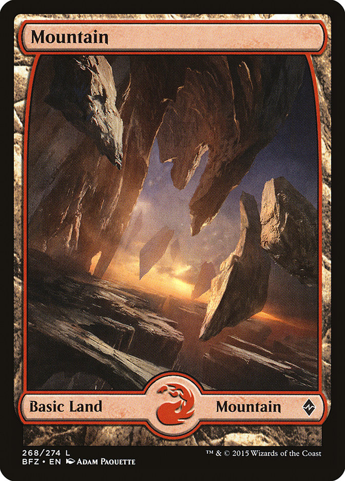 Mountain (268) [Battle for Zendikar] | Golgari Games