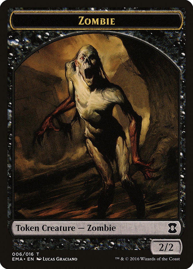 Zombie Token [Eternal Masters Tokens] | Golgari Games