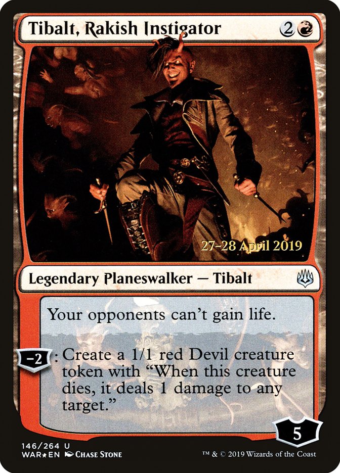 Tibalt, Rakish Instigator [War of the Spark Prerelease Promos] | Golgari Games