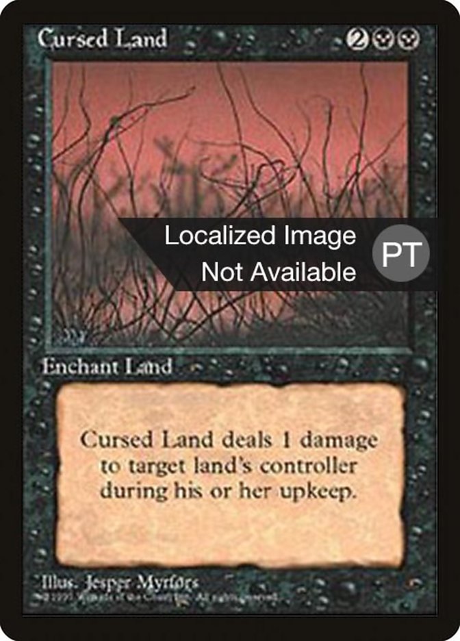 Cursed Land [Fourth Edition (Foreign Black Border)] | Golgari Games