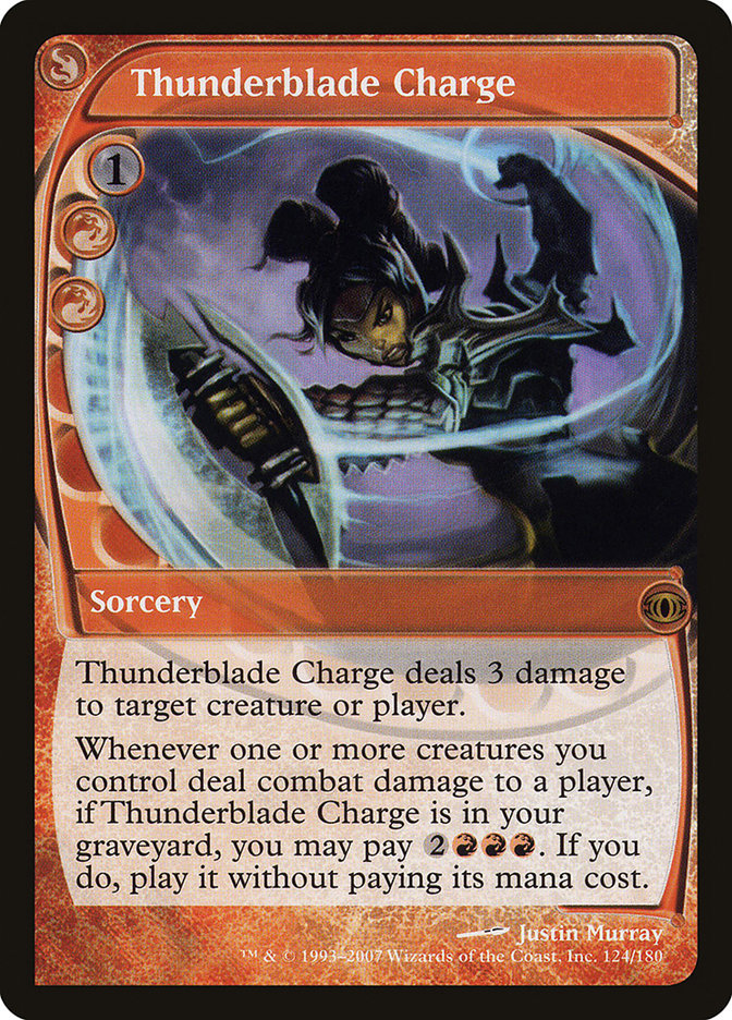 Thunderblade Charge [Future Sight] | Golgari Games