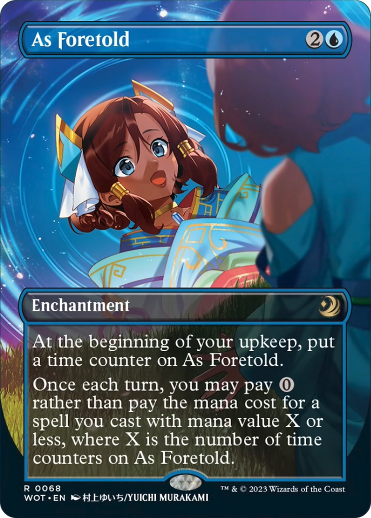As Foretold (Anime Borderless) [Wilds of Eldraine: Enchanting Tales] | Local Legends