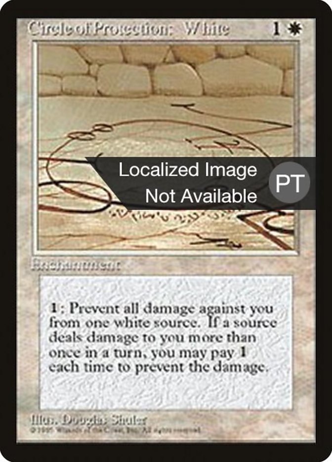 Circle of Protection: White [Fourth Edition (Foreign Black Border)] | Local Legends