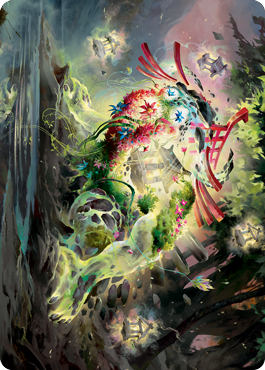 Go-Shintai of Life's Origin Art Card [Kamigawa: Neon Dynasty Art Series] | Golgari Games