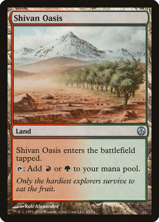 Shivan Oasis [Duel Decks: Phyrexia vs. the Coalition] | Golgari Games