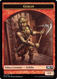 Goblin // Thopter Double-sided Token (Game Night) [Core Set 2019 Tokens] | Local Legends