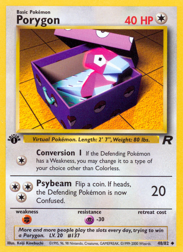 Porygon (48/82) [Team Rocket 1st Edition] | Golgari Games