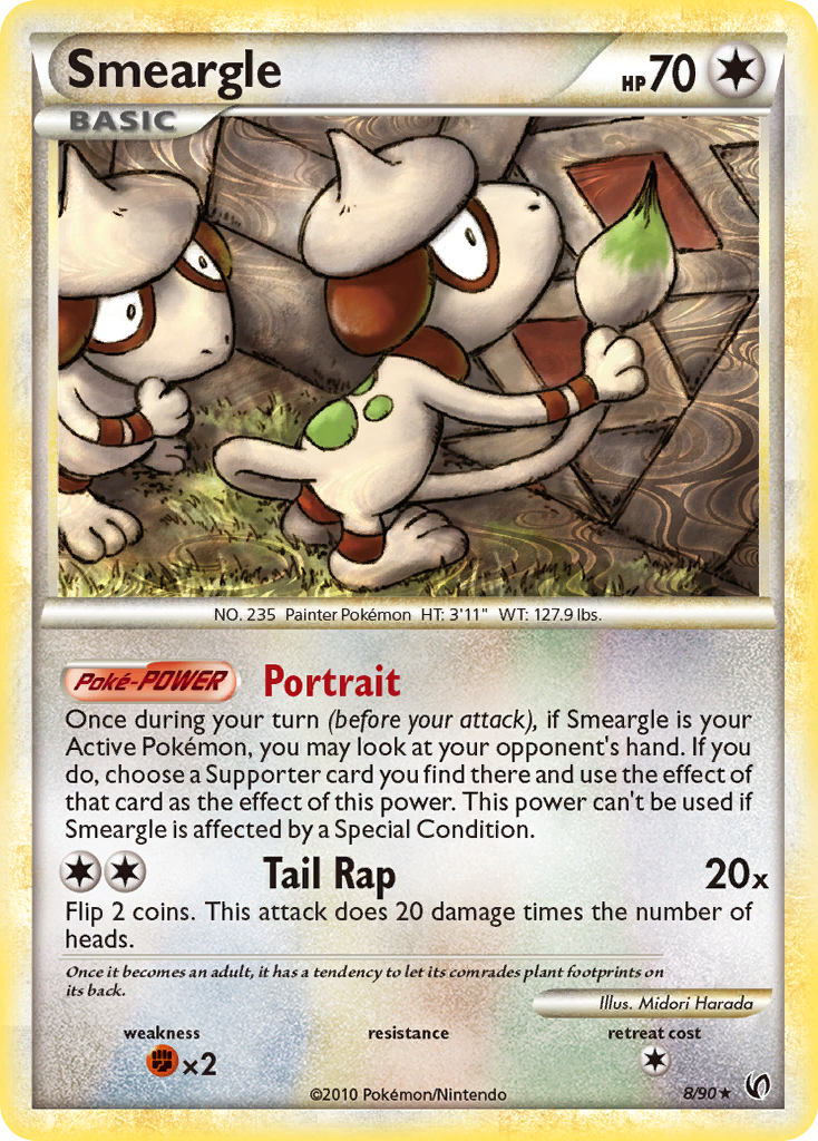 Smeargle (8/90) [HeartGold & SoulSilver: Undaunted] | Golgari Games