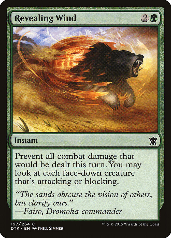 Revealing Wind [Dragons of Tarkir] | Golgari Games