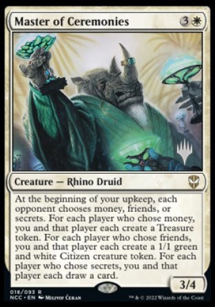 Master of Ceremonies (Promo Pack) [Streets of New Capenna Commander Promos] | Golgari Games