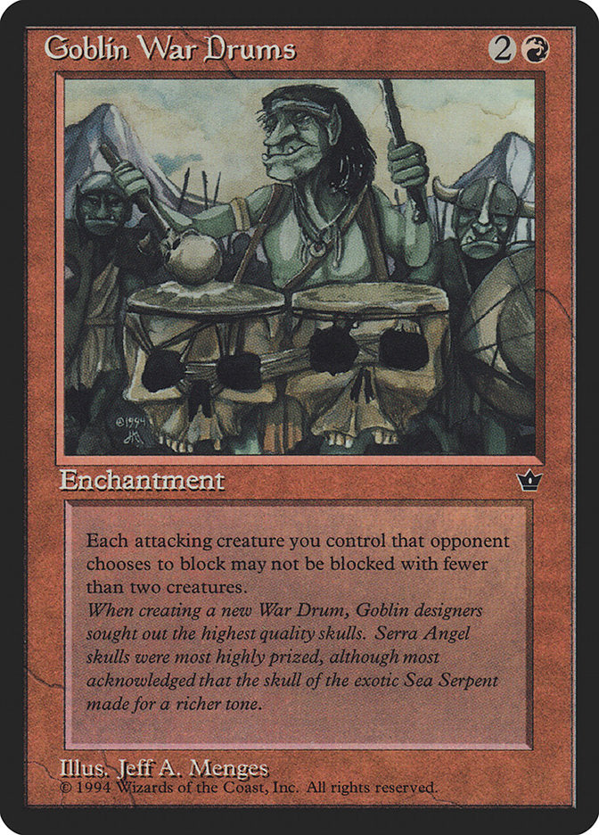 Goblin War Drums (Jeff A. Menges) [Fallen Empires] | Local Legends