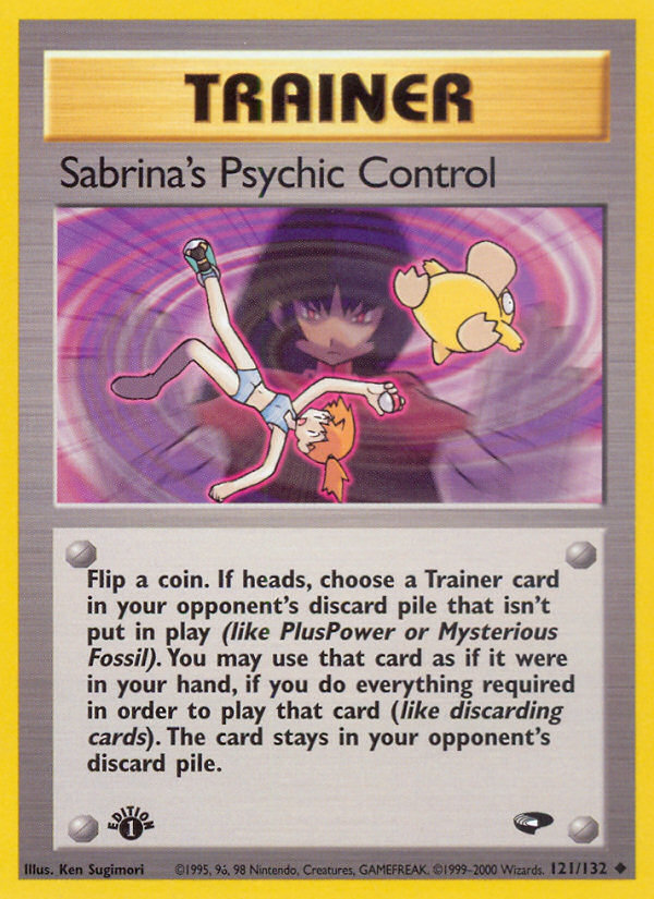 Sabrina's Psychic Control (121/132) [Gym Challenge 1st Edition] | Golgari Games