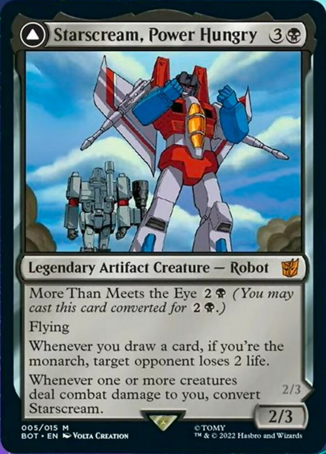 Starscream, Power Hungry // Starscream, Seeker Leader [Universes Beyond: Transformers] | Golgari Games