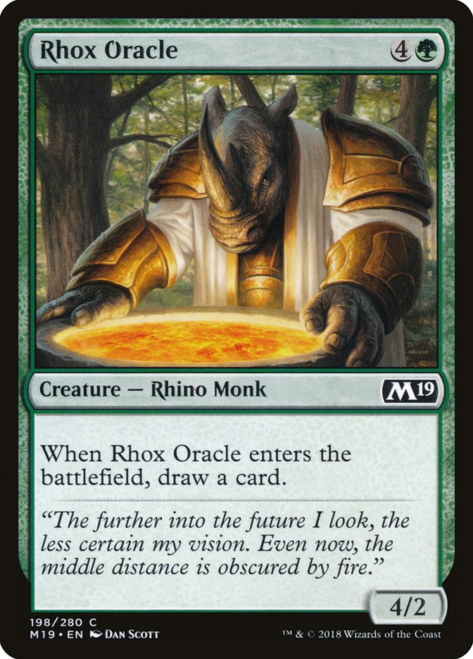 Rhox Oracle [Core Set 2019] | Golgari Games