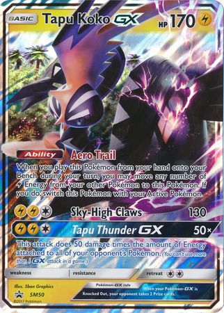 Tapu Koko GX (SM50) (Jumbo Card) [Sun & Moon: Black Star Promos] | Golgari Games