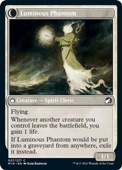 Lunarch Veteran // Luminous Phantom [Innistrad: Midnight Hunt] | Golgari Games