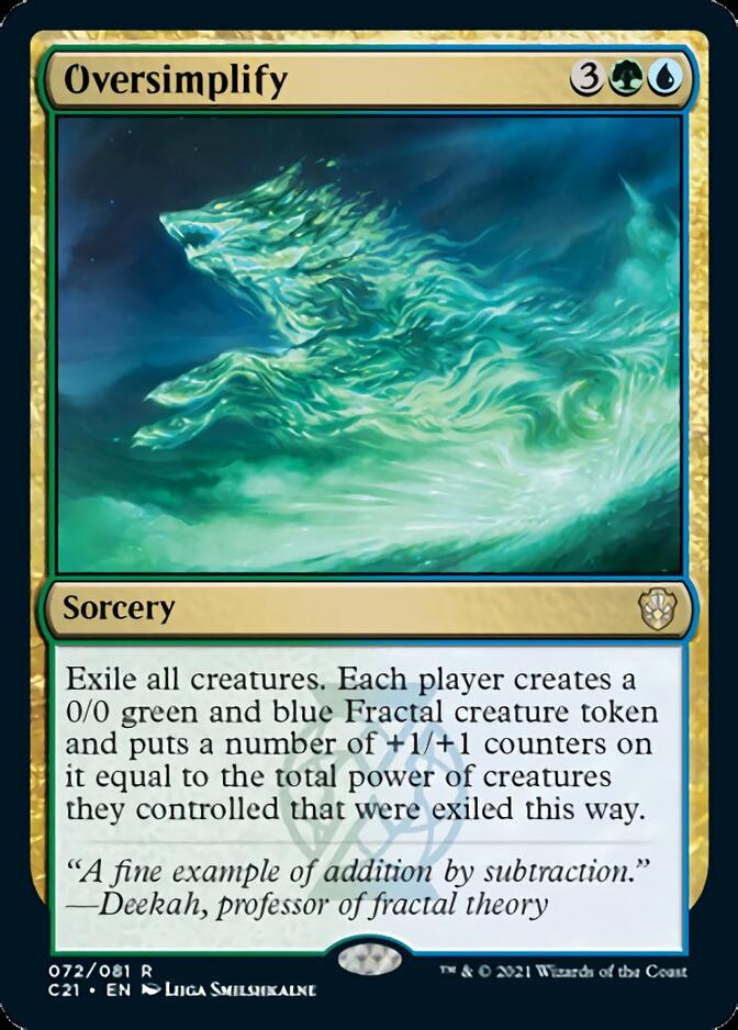 Oversimplify [Commander 2021] | Local Legends