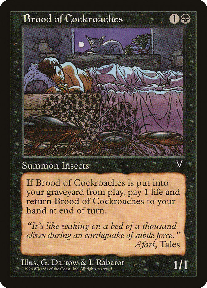 Brood of Cockroaches [Visions] | Golgari Games