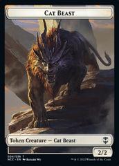Soldier (09) // Cat Beast Double-sided Token [Streets of New Capenna Commander Tokens] | Local Legends