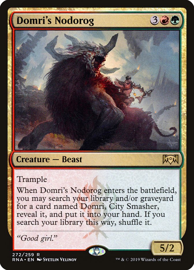 Domri's Nodorog [Ravnica Allegiance] | Golgari Games