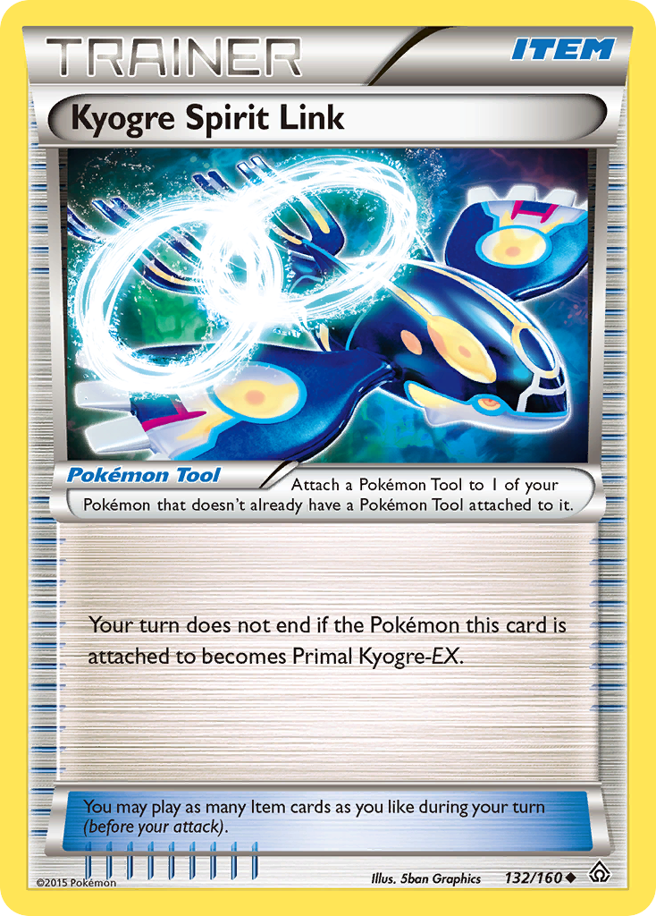 Kyogre Spirit Link (132/160) [XY: Primal Clash] | Golgari Games